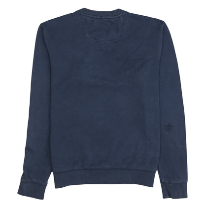 Hugo Boss Mens Blue Slim Fit Logo Sweatshirt Size S