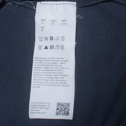 Hugo Boss Mens Blue Slim Fit Logo Sweatshirt Size S