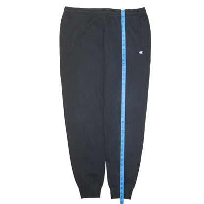 Champion Mens Black Jogger Sweatpants L Elastic Waist Activewear
