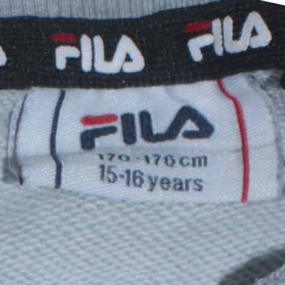 Fila Boys Grey Colourblock Crew Neck Sweatshirt 15-16 Years