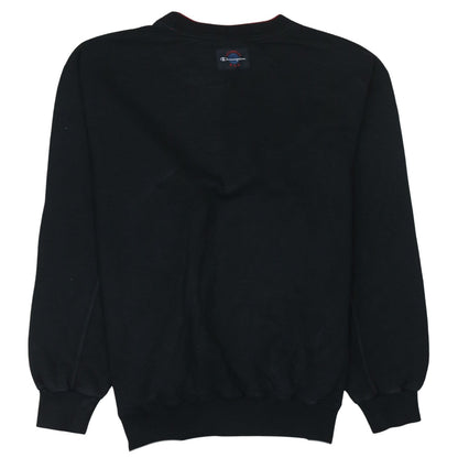 Champion Men's Black Large Pullover Sweatshirt USA Embroidered Vintage