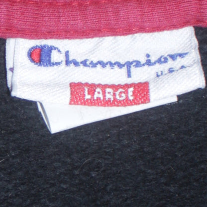 Champion Men's Black Large Pullover Sweatshirt USA Embroidered Vintage