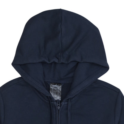 Adidas Womens Navy Blue Full Zip Hoodie Size M 12-14
