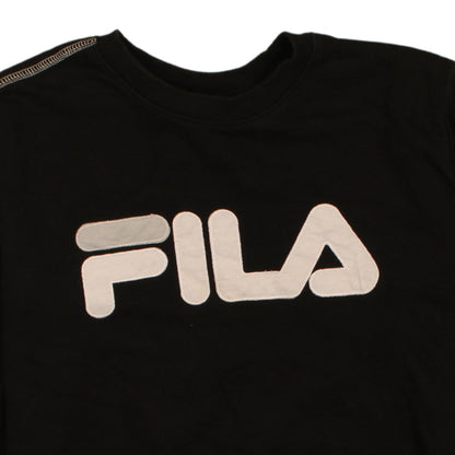 FILA Womens Black Small Crew Neck Pullover Sweatshirt