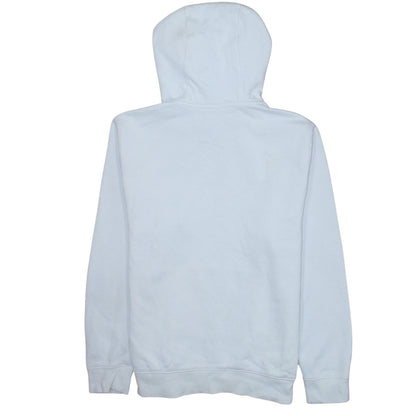 Nike Men White Pullover Hoodie M Fleece Regular Fit Logo Sportswear