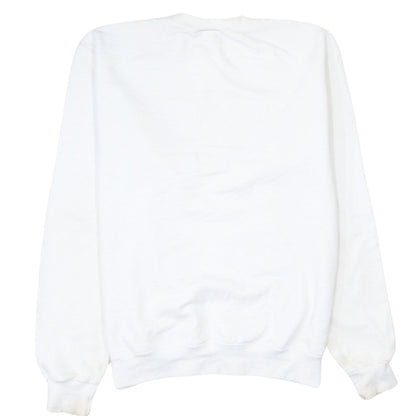 Champion Men’s White Mount Mary University Pullover Sweatshirt Medium