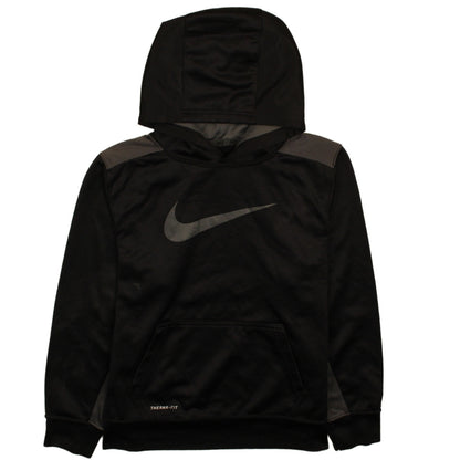 Nike Boys Black Therma-Fit Pullover Hoodie L Regular Fleece Sportswear