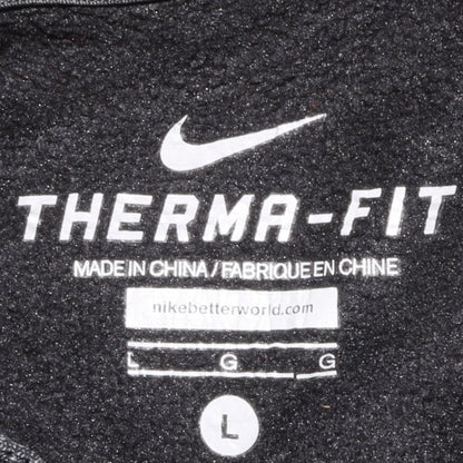 Nike Boys Black Therma-Fit Pullover Hoodie L Regular Fleece Sportswear