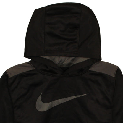 Nike Boys Black Therma-Fit Pullover Hoodie L Regular Fleece Sportswear