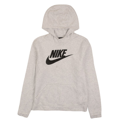 Nike Boys Grey Pullover Hoodie XL 13-15 Years Fleece Logo Sweatshirt