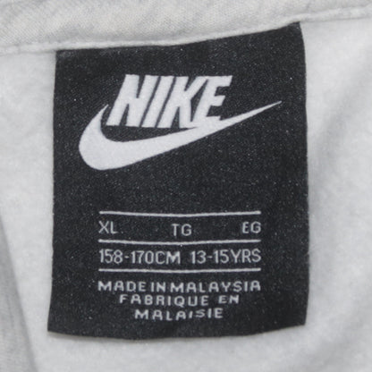 Nike Boys Grey Pullover Hoodie XL 13-15 Years Fleece Logo Sweatshirt