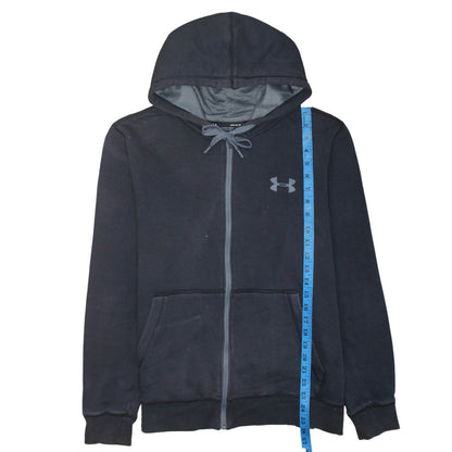 Under Armour Mens Black Full Zip Hoodie Medium ColdGear Fitted