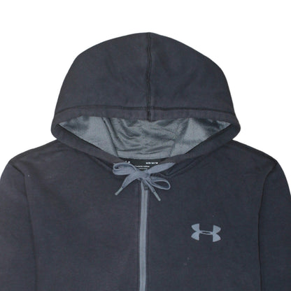 Under Armour Mens Black Full Zip Hoodie Medium ColdGear Fitted
