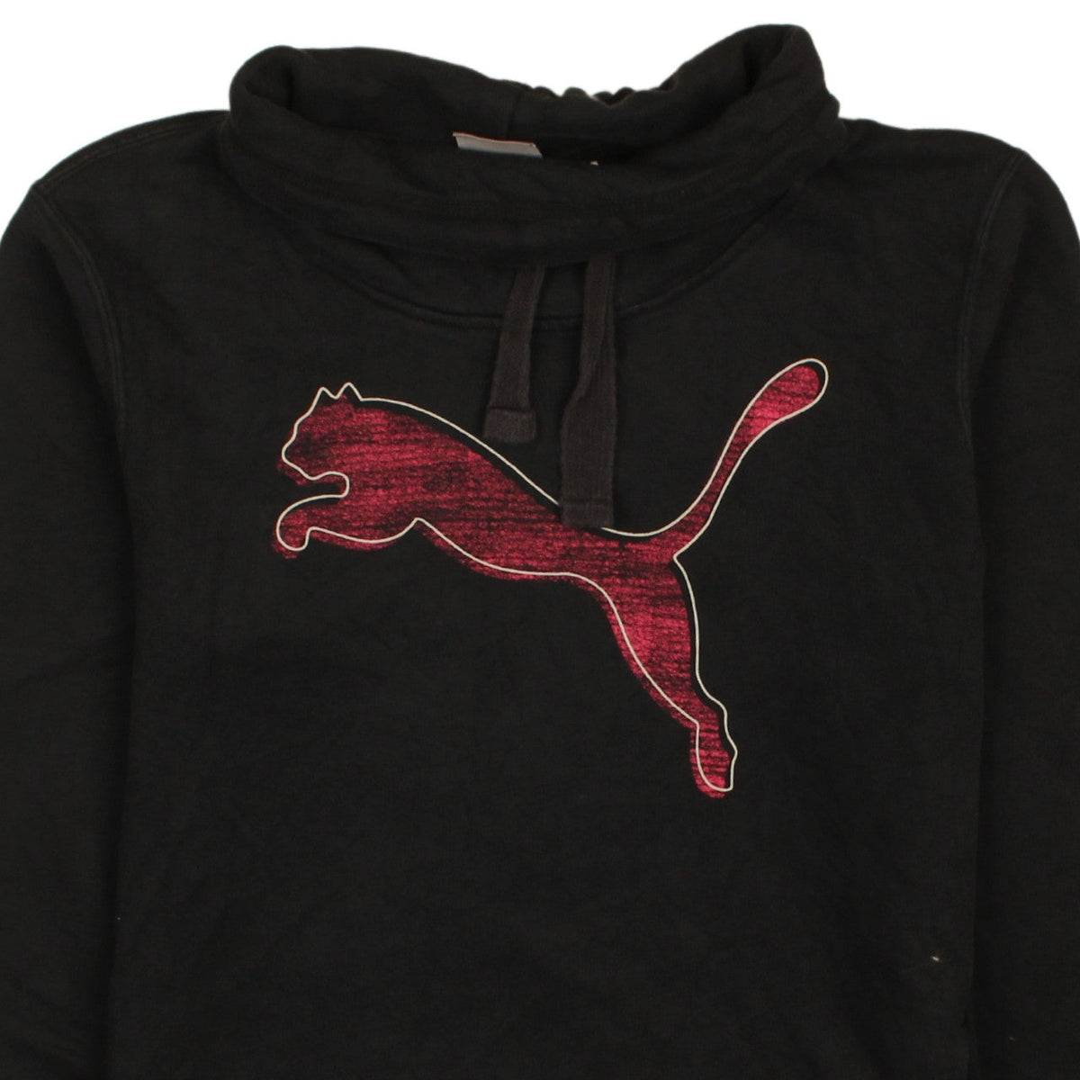 Puma Womens Black Size 12 Pullover Hoodie Sweatshirt