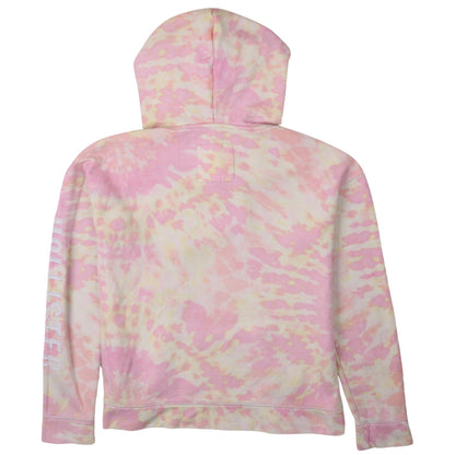 Hollister Womens Pink Tie-Dye Pullover Hoodie Small