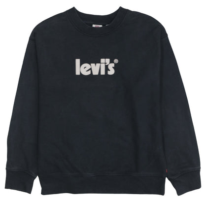Levi's Mens Black XS Graphic Logo Crew Neck Sweatshirt
