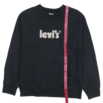 Levi's Mens Black XS Graphic Logo Crew Neck Sweatshirt