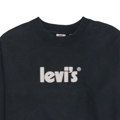 Levi's Mens Black XS Graphic Logo Crew Neck Sweatshirt