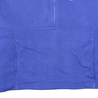 Nike Women Blue Dri-Fit 1/2 Zip Pullover Sweatshirt Size L
