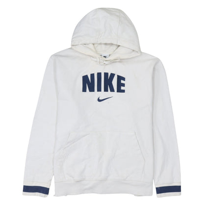 Nike Women's White Pullover Hoodie XL Cotton Logo Print Sportswear