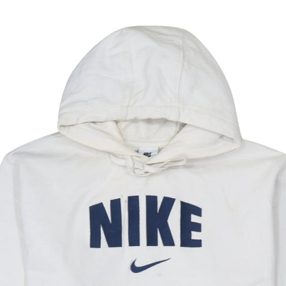 Nike Women's White Pullover Hoodie XL Cotton Logo Print Sportswear