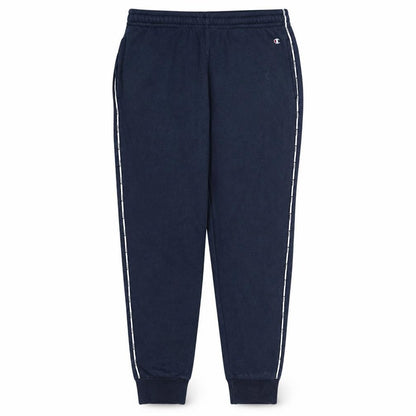 Front view of Champion Men's Blue Medium Jogger Sweatpants Elastic Waist Lined Pockets