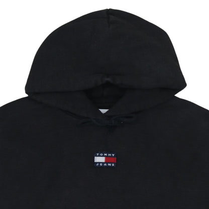 Tommy Jeans Women's Black Cotton Pullover Hoodie Size M