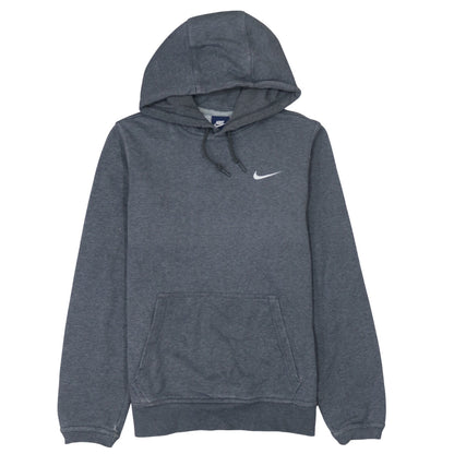 Nike Men’s Grey Pullover Hoodie Size S Logo Fleece Sweatshirt