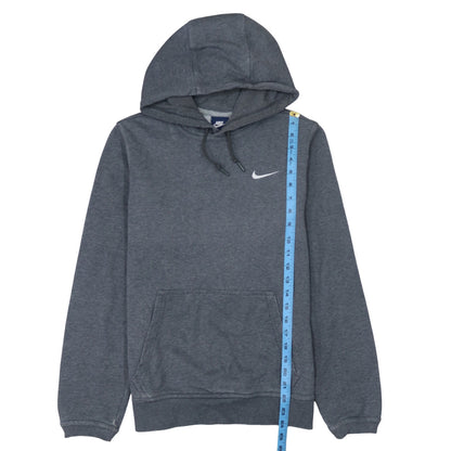 Nike Men’s Grey Pullover Hoodie Size S Logo Fleece Sweatshirt