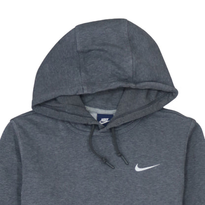 Nike Men’s Grey Pullover Hoodie Size S Logo Fleece Sweatshirt