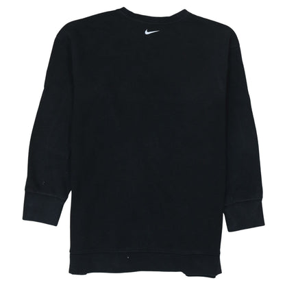 Nike Boys Black Crew Neck Pullover Sweatshirt Size L 146-156cm Graphic Print