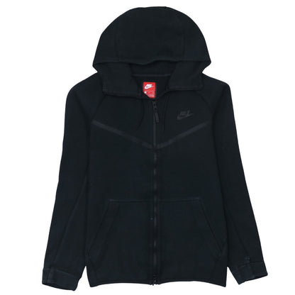 Nike Men's Black Small Full Zip Fleece Hoodie