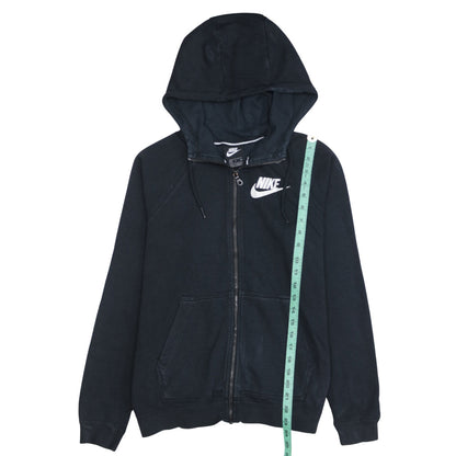 Nike Men's Black Small Full Zip Hoodie Sweatshirt with Logo