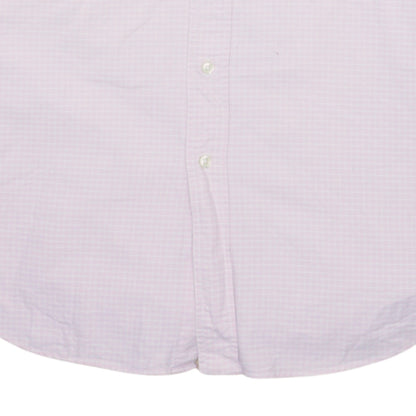 Ralph Lauren Men's Pink Check Classic Fit Cotton Button-Down Shirt Size 16