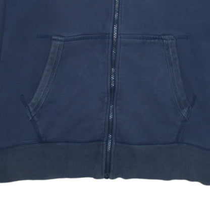 Nike Men's Blue XL Full Zip Hoodie with Pockets