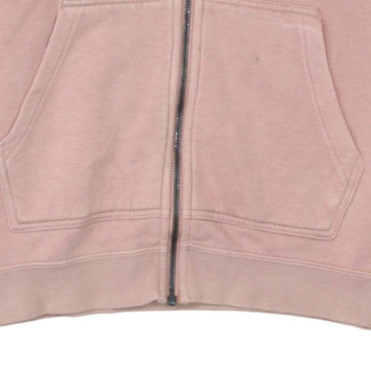 Nike Womens Pink Full Zip Hoodie Small Cotton Blend Sweatshirt