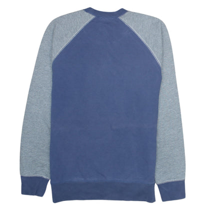 Carhartt Men's Blue Logo Crew Neck Sweatshirt Size S