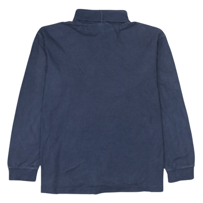 Fila Men's Blue Cotton Mock Neck Pullover Sweatshirt XL