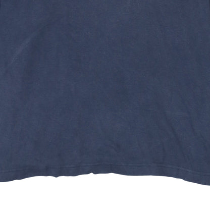 Fila Men's Blue Cotton Mock Neck Pullover Sweatshirt XL