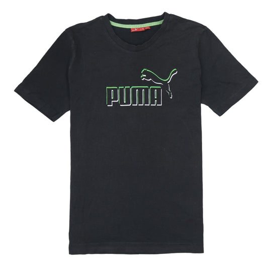 Puma Men’s Black Short Sleeve Crew Neck Graphic Sports T-Shirt Size S