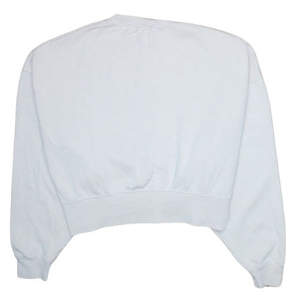 Nike Women Beige XS Pullover Crew Neck Sweatshirt Cotton Blend