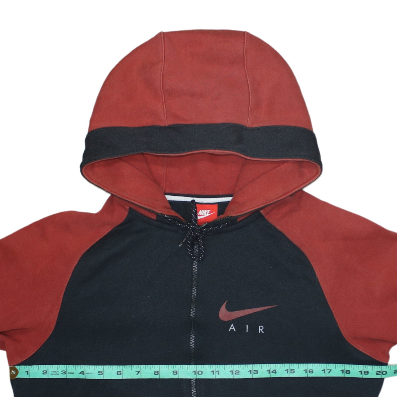 Nike Men’s Black Red Air Full Zip Hoodie Size S Sportswear