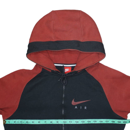 Nike Men’s Black Red Air Full Zip Hoodie Size S Sportswear