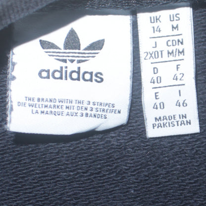 Adidas Women Black Crew Neck Pullover Sweatshirt Size 14