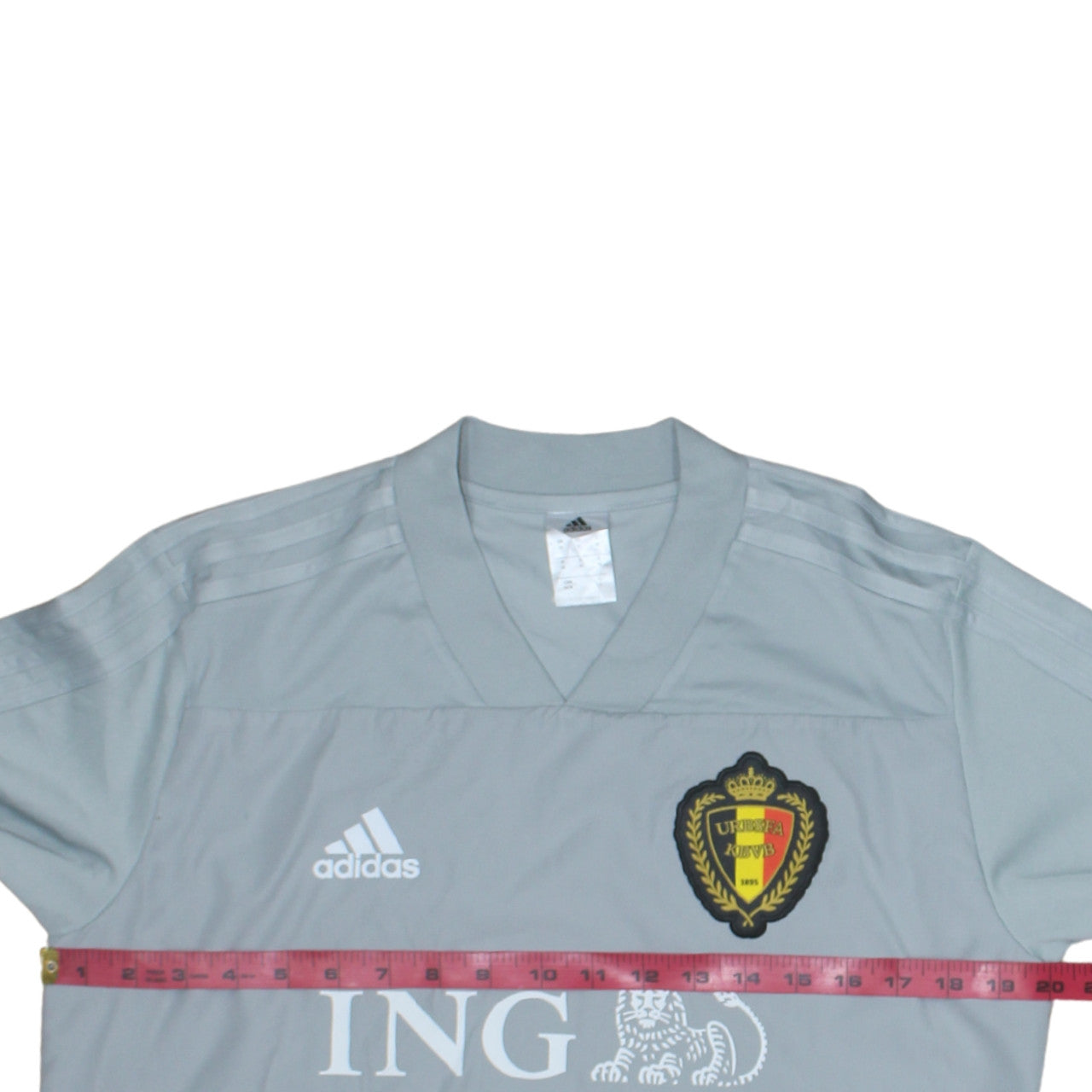 Adidas Men's Grey Belgium Football Sweatshirt M Long Sleeve Pullover