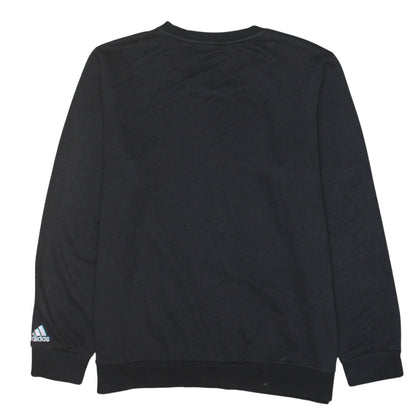 Adidas Womens Black XL Sweatshirt Crew Neck Logo Pullover