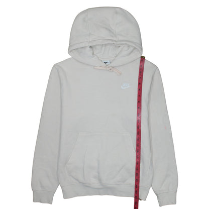 Nike Women's Beige XS Pullover Hoodie 80% Cotton Logo Print