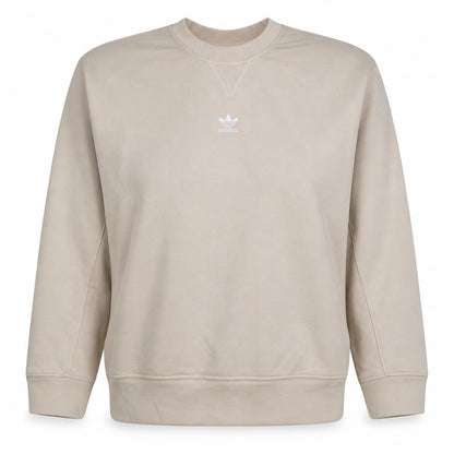 Adidas Women Beige Crew Neck Pullover Sweatshirt UK 8