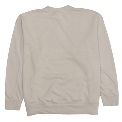 Adidas Women Beige Crew Neck Pullover Sweatshirt UK 8