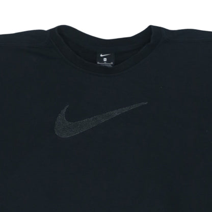Nike Womens Black XL Pullover Sweatshirt with Logo Crew Neck